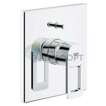 Смеситель Grohe Quadra для ванны с душем, настенный монтаж - фото 1