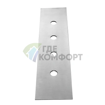 Монтажная пластина GESSI для установочной коробки на 4 отверстия, сталь 316, цвет steel brushed (54595#239) - фото 1
