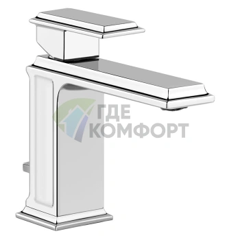 Gessi Eleganza Смеситель для раковины на одно отверстие с донным клапаном в хроме (46001#031) - фото 1