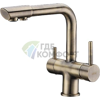 Смеситель для кухни Wasserkraft A8037 светлая бронза