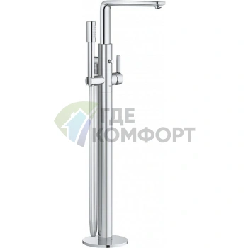 Напольный смеситель Grohe Lineare с термостатом — стиль и комфорт в вашей ванной