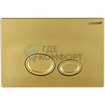 Кнопка смыва Creavit Drop GP2006.00 в матовом золоте