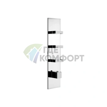 Встраиваемый термостат Gessi Rettangolo с подключением 3/4 и 3 выходами, хром (43026#031) - фото 1