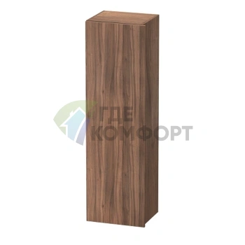 Колонна Duravit DuraStyle 1400x400x360 мм с дверцей и 4 стеклянными полками, цвет натуральный орех (DS1219R7979) - фото 1