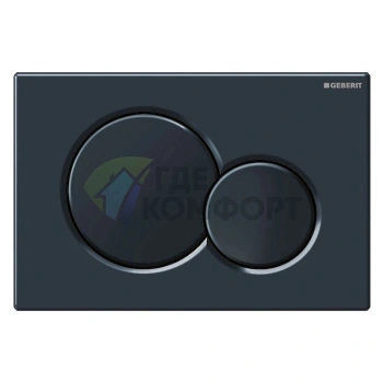 Кнопка смыва Geberit Sigma 01 115.770.DW.5 черная для инсталляции - фото 1
