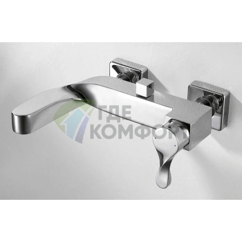 Смеситель для ванны с душем Bravat Wave F674108C-01 - фото 2