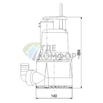 Дренажный насос Grundfos KPC 24/7 210 - фото 3