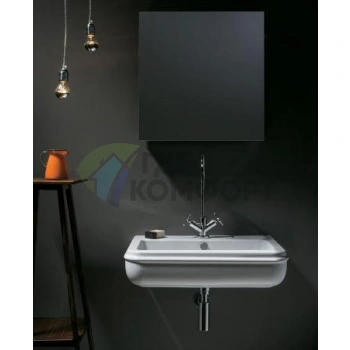 Подвесная раковина AZZURRA CHARME 68x46 см, белая, с отверстием под смеситель - фото 1