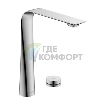 Электронный смеситель Duravit D.1 для раковины, высокий (253 мм), хром (D11110007010) - фото 1