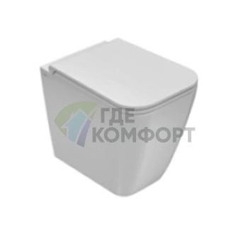 Унитаз напольный безободковый GLOBO Stone 52x36 см со скрытым креплением (ST004BI)