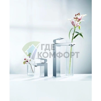 Смеситель Grohe Eurocube для раковины с кубическим дизайном из хрома - фото 2