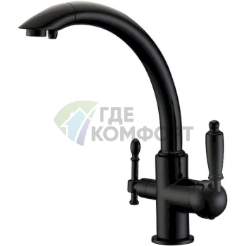 Смеситель для кухни Zorg Clean Water ZR 314 YF-33 черный - фото 1