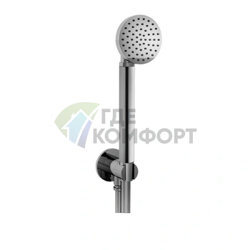 Ручная лейка Fantini Icona Classic 1/2 со шлангом 1500 мм, хром (53 02 R043) - фото 1