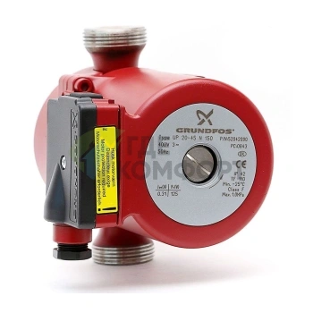 Циркуляционный насос Grundfos UP 20-45 N 150 1x230 50Hz 9H - фото 3