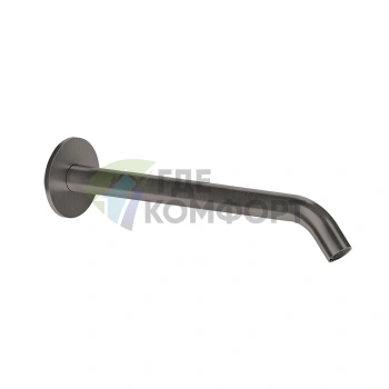 Настенный излив GESSI 316 200 мм, цвет Brushed Black Metal PVD (управление опционально) (54110#707) - фото 1