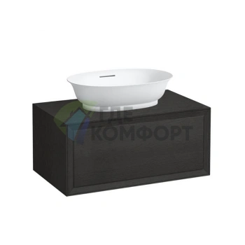 База под раковину Laufen New Classic подвесная, 780x450x350 мм, 1 ящик, черный дуб (4.0601.1.085.628.1) - фото 1