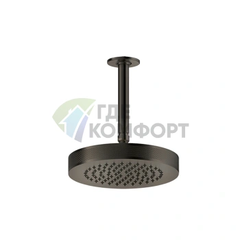GESSI INCISO Потолочная шарнирная душевая насадка 218 мм, Black XL (58186#299) - фото 1