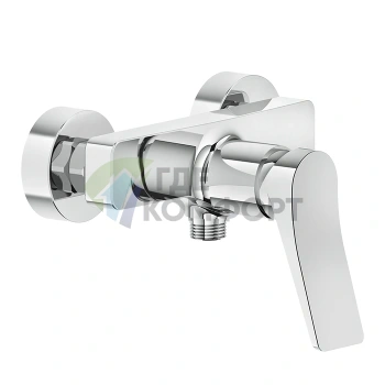 Настенный смеситель для душа GESSI Rilievo на 2 отверстия, хром (59031#031) - фото 1