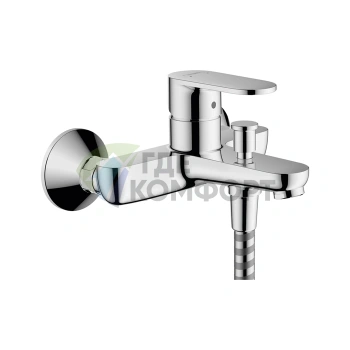 Однорычажный смеситель для ванны Hansgrohe Vernis Blend внешнего монтажа хром (71440000) - фото 1