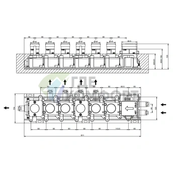 Термостатический смеситель Gessi Hi-Fi на 5 источников, хром (3/4) (63017#031) - фото 2