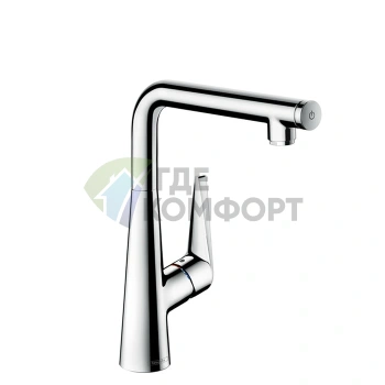 Смеситель для кухни Hansgrohe Talis Select M51 однорычажный с поворотным изливом (72820000) - фото 1