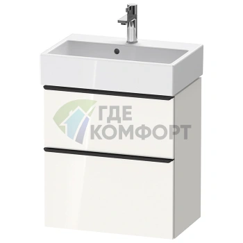 Подвесная тумбочка Duravit D-Neo: компактная, белая глянцевая (DE432902222) - фото 1