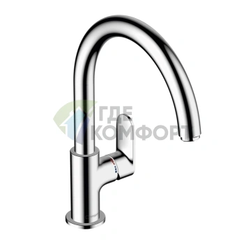Кухонный смеситель Hansgrohe Vernis Blend M35 однорычажный хром (71870000) - фото 1
