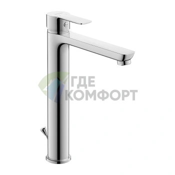 Смеситель для раковины Duravit A.1 высокий, хром, с донным клапаном (A11040001010) - фото 1