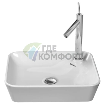Раковина Duravit Starck 1 с подиумом 460x460 мм белая (2322460000) - фото 1