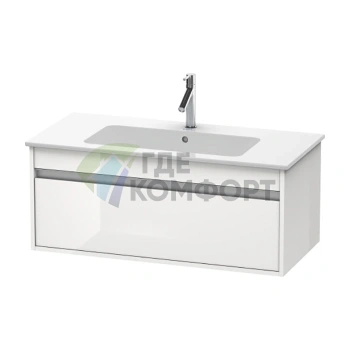 База под раковину Duravit Ketho для ME by Starck, 1 ящик, белый глянцевый (KT642002222) - фото 1