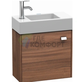 Тумба подвесная Duravit Brioso с раковиной, цвет орех натуральный (BR4051L1079) - фото 1