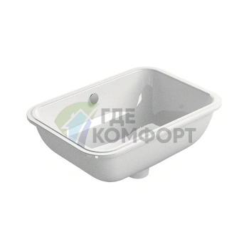 Встраиваемая раковина GSI Classic 50×35 см белого цвета - фото 1