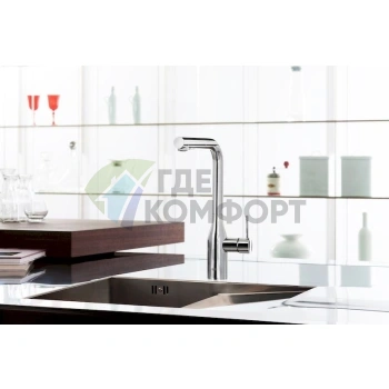 Стильный смеситель Grohe Essence для кухонной мойки 30270000 - фото 3
