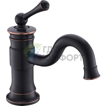 Смеситель для раковины Timo Adelia 6061/04F Black Antique - фото 1