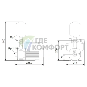 Насосная станция Grundfos CMBE 5-31 I-U-C-C-D-B 1x200-240V 50/60 Hz - фото 3