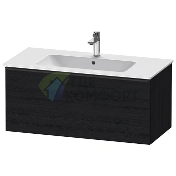 Подвесная тумбочка Duravit D-Neo Black Oak 440x1010x462 с 1 ящиком (DE426301616) - фото 1