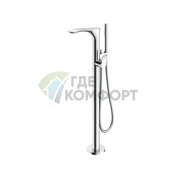 Смеситель для ванны TOTO NC отдельностоящий с ручным душем Active Wave (TBG01306R) - фото 1