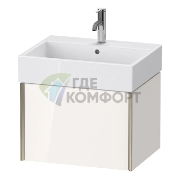 Подвесная тумба Duravit XViu белый глянцевый/champagne matt, 397x584x454 мм (XV42340B122) - фото 1