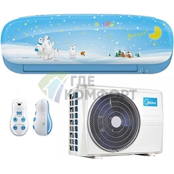 Кондиционер сплит-система Midea MSEAAU-09HRFN1(SB)/MOA01-09HFN1 - фото 1