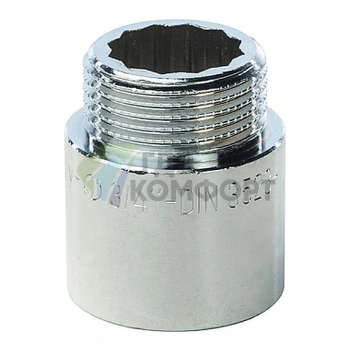 Удлинитель STOUT латунный 3/4 x 25 хромированный - фото 1