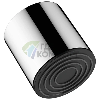 Верхний душ Hansgrohe Pulsify 105 мм в цвете хром/графит (24130000) - фото 1