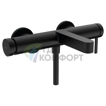 Смеситель для ванны Hansgrohe Finoris настенный однорычажный черный матовый (76420670) - фото 1