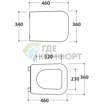 Сиденье для унитаза GLOBO Stone 56 см белое с микролифтом (хром) (ST020 BI/cr) - фото 2
