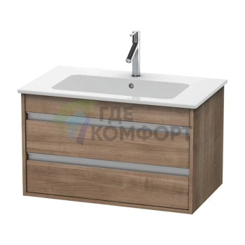 База под раковину Duravit Ketho для ME by Starck, 2 выдвижных ящика, цвет тичинская вишня, 480x800x475 мм (KT642907373) - фото 1