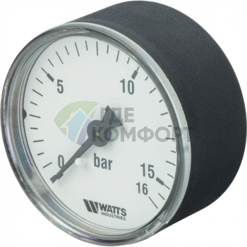 Манометр аксиальный 50 мм 1/4, 0-16 бар Watts F+R100