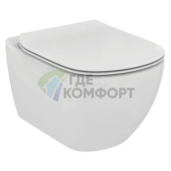 Подвесной унитаз Ideal Standard Tesi с системой микролифта - фото 1