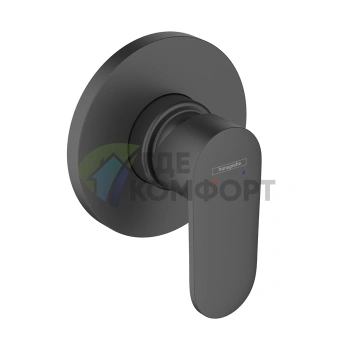 Смеситель для душа Hansgrohe Vernis Blend однорычажный настенный матовый черный (71649670) - фото 1