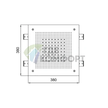 Душевая лейка Almar потолочная встраиваемая 380x380 мм, 2 режима, нержавеющая сталь (E044282.MS) - фото 2
