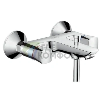 Стильный смеситель Hansgrohe Logis для ванны с душем: эргономичный дизайн и комфорт - фото 1