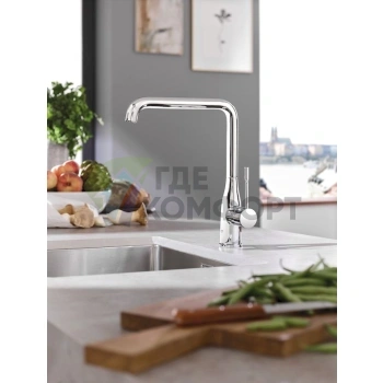 Смеситель Grohe Essence 30269000 для кухни: Однорычажный с высоким изливом - фото 4